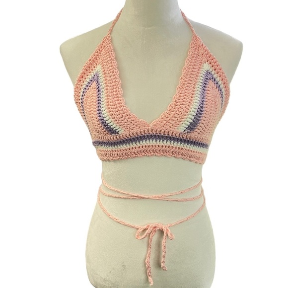 Shein women’s large knit woven top - Picture 2 of 6